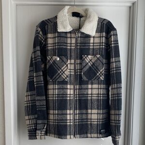 WeSC Plaid Liam Jacket OG Flannel Unisex Shirt Jacket Size M